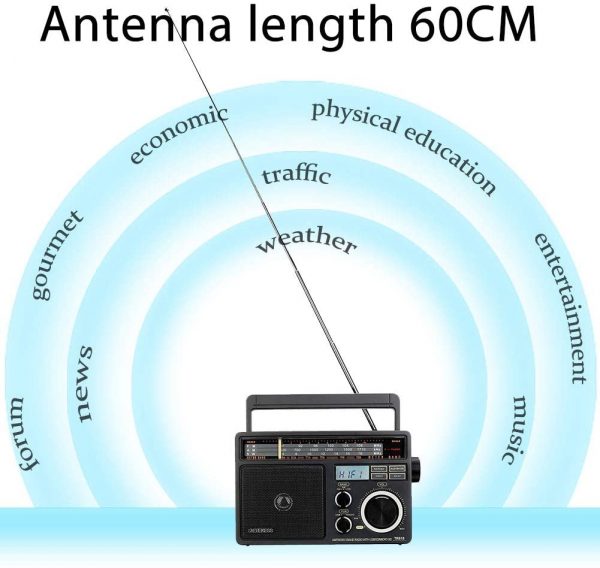 Retekess TR618 Tragbares Radio FM AM SW-Radio