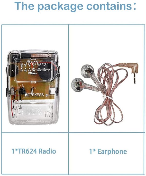 Retekess TR624 Tragbares Radio Mini – Bild 5