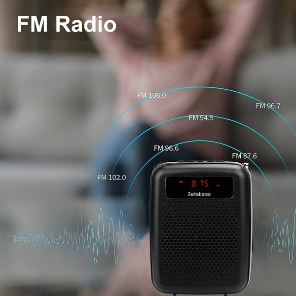 Retekess PR16R Sprachverstärker, mit FM-Radio – Bild 5