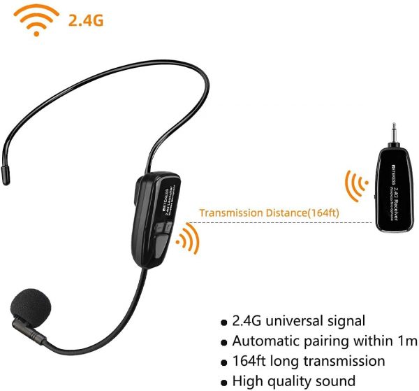 Retekess TT123 Wireless-Mikrofon-Headset – Bild 8